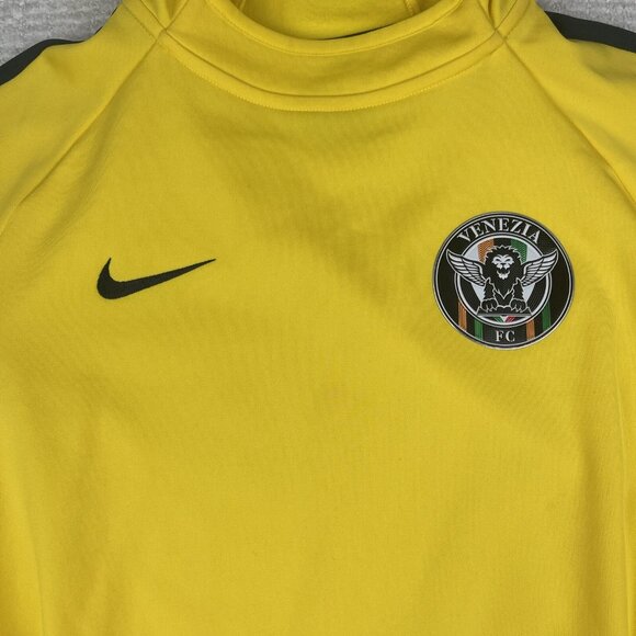 Nike Venezia Fc  Kids Hoodie Size L 12-13 YO Yellow Maglia Sweater  Soccer Club - Picture 6 of 14